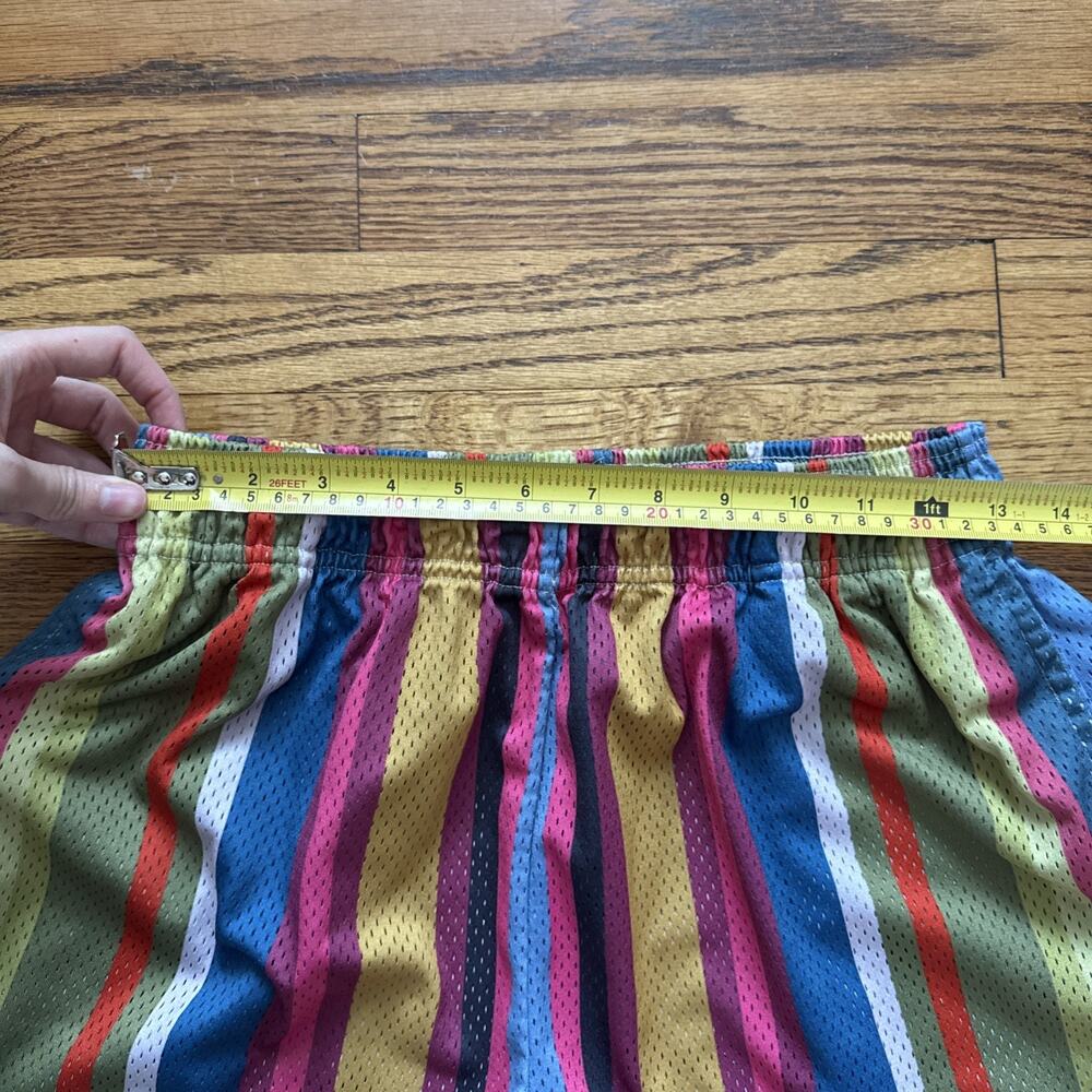 Eric Emmanuel Basic Mesh Shorts "Multi Stripe" Si… - image 7